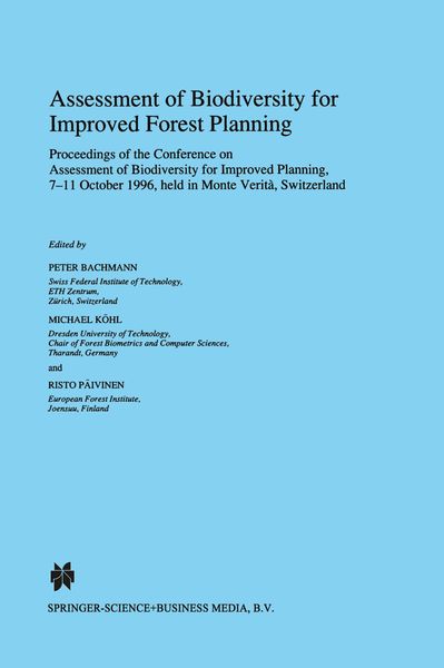 Produktbild: Assessment of Biodiversity for Improved Forest Planning