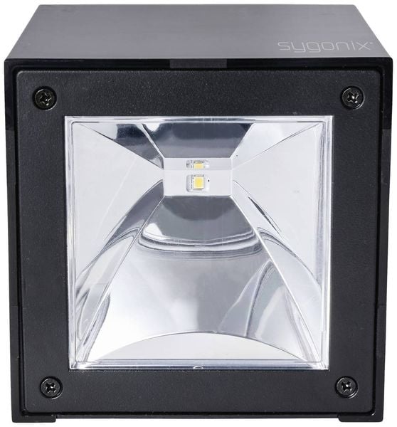 Produktbild: Sygonix SY-5499356 Solar-Au&szlig;enwandleuchte SMD LED 0.9W Schwarz