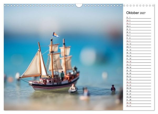 Produktbild: Miniatur Weltreise (Wandkalender 2027 DIN A3 quer), CALVENDO Monatskalender