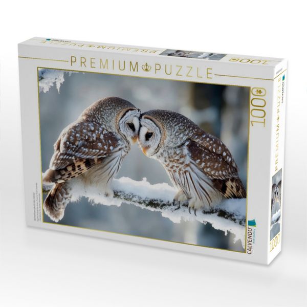 Produktbild: CALVENDO Puzzle Gemeinsam durch den Winter | 1000 Teile Lege-Gr&ouml;&szlig;e 64x48cm Foto-Puzzle f&uuml;r gl&uuml;ckliche Stunden
