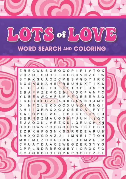 Produktbild: Lots of Love Word Search and Coloring