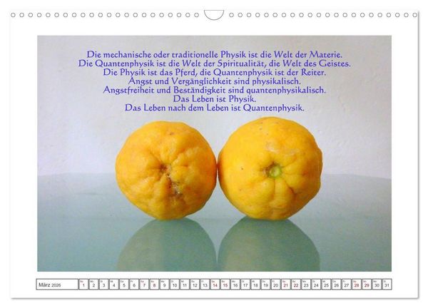 Produktbild: Quantenphysikalischer Nachdenk-Kalender (Wandkalender 2026 DIN A3 quer), CALVENDO Monatskalender
