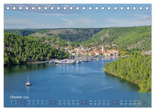 Produktbild: Dalmatien - Stille Orte (Tischkalender 2026 DIN A5 quer), CALVENDO Monatskalender