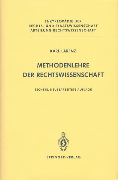 Produktbild: Methodenlehre der Rechtswissenschaft