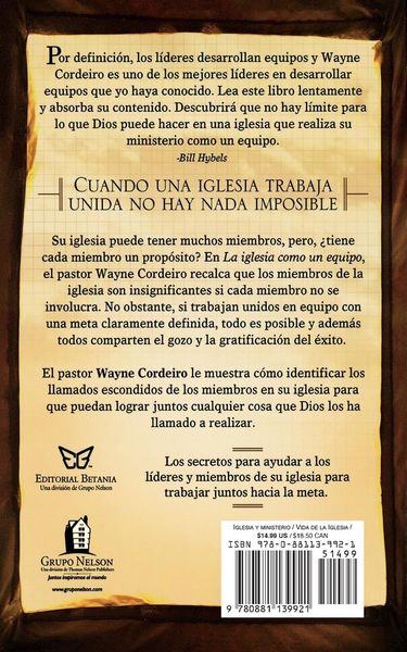 Produktbild: La Iglesia Como Un Equipo = Doing Church as a Team