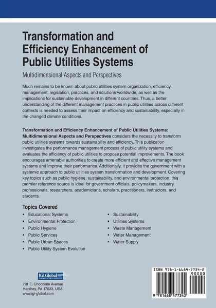 Produktbild: Transformation and Efficiency Enhancement of Public Utilities Systems