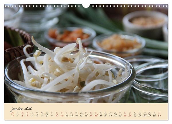 Produktbild: La cuisine Tha&iuml; (Calendrier mural 2026 DIN A3 vertical), CALVENDO calendrier mensuel