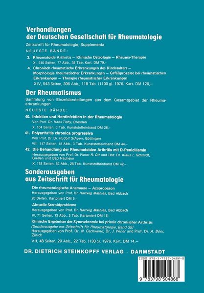 Produktbild: Clinical Results of Synovectomy in Rheumatoid Arthritis