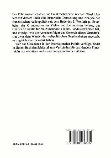 Produktbild: Frankreichs Au&szlig;enpolitik von de Gaulle bis Mitterrand