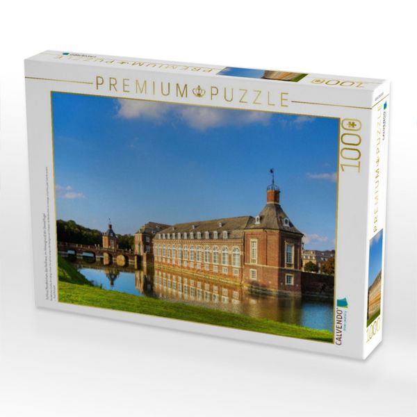 Produktbild: CALVENDO Puzzle Schloss Nordkirchen, das Reithaus, im Hintergrund der Dienstfl&uuml;gel | 1000 Teile Lege-Gr&ouml;&szlig;e 64x48cm Foto-Puzzle f&uuml;r gl&uuml;ckliche Stunden