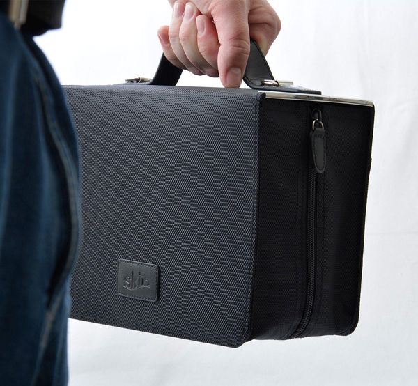 SKIN Tasche BASIC Gr. XL (Habersack) onyx-schwarz / mit Tragegurt
