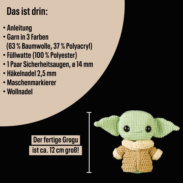 Produktbild: Funkogurumi Grogu. Das inoffizielle H&auml;kelset