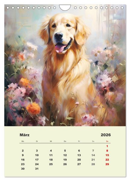 Produktbild: Gro&szlig;e Hunde. Sch&ouml;ne Aquarelle von tollen Tieren (Wandkalender 2026 DIN A4 hoch), CALVENDO Monatskalender