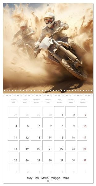 Produktbild: Motorbike desert race (Wall Calendar 2026 12 &times; 12 Inch) CALVENDO 12 Month Wall Calendar