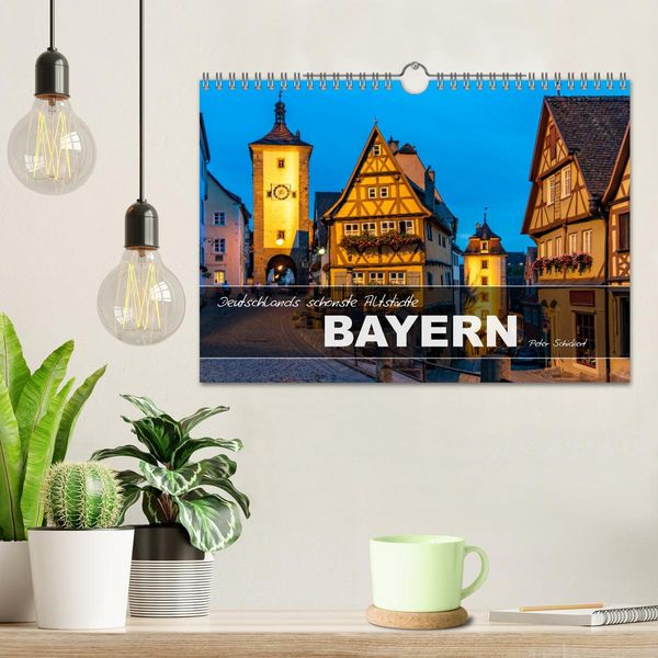 Produktbild: Deutschlands sch&ouml;nste Altst&auml;dte - Bayern (Wandkalender 2026 DIN A4 quer), CALVENDO Monatskalender