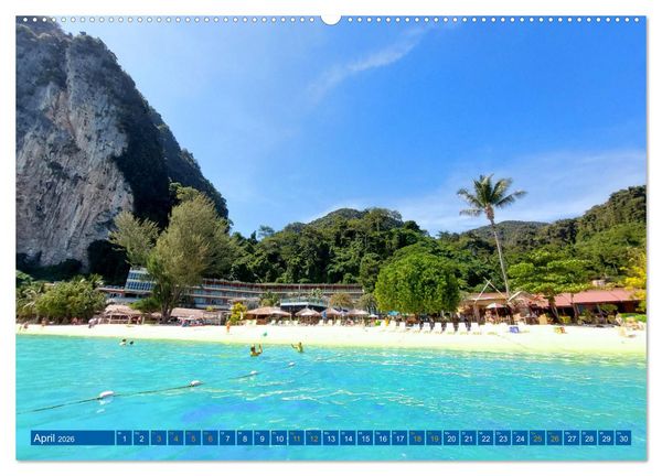 Produktbild: Phi Phi Island &ndash; Thailands traumhaftes Paradies (hochwertiger Premium Wandkalender 2026 DIN A2 quer), Kunstdruck in Hochglanz