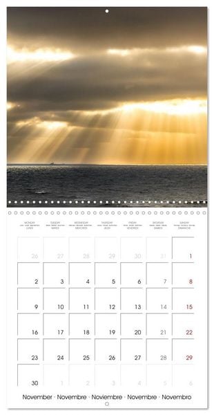 Produktbild: L&rsquo;Allemagne du Nord &ndash; Dunes, vent et la vaste mer (Calendrier mural carr&eacute; 2026 30x30 cm) Calendrier double avec une page pour vos prises de notes