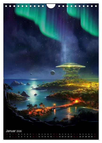 Produktbild: Per Anhalter durch den Alpha Quadranten (Wandkalender 2026 DIN A4 hoch), CALVENDO Monatskalender