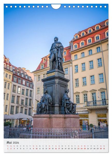 Produktbild: Dresden - Bilder aus Elbflorenz (Wandkalender 2026 DIN A4 hoch), CALVENDO Monatskalender