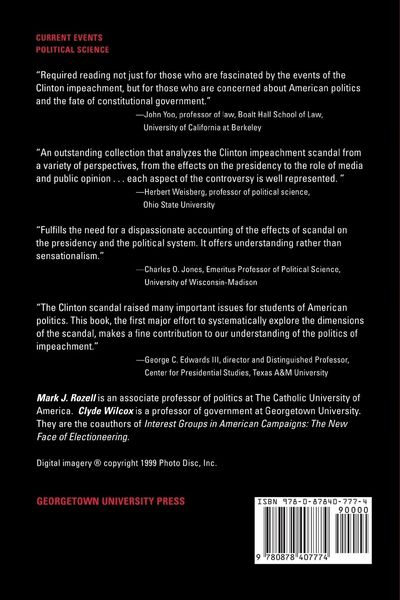 Produktbild: The Clinton Scandal and the Future of American Government