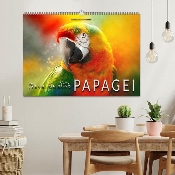 Produktbild: Mein bunter Papagei (Wandkalender 2026 DIN A2 quer), CALVENDO Monatskalender