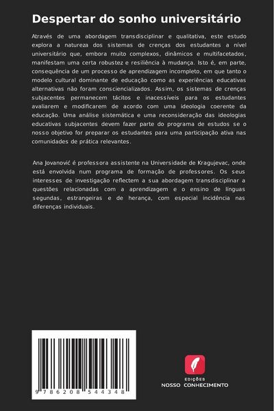 Produktbild: Despertar do sonho universit&aacute;rio