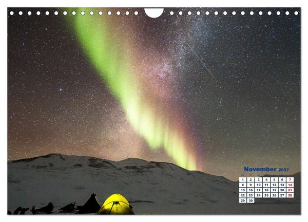 Produktbild: Faszinierende Lichterscheinungen am Himmel - Polarlichter (Wandkalender 2027 DIN A4 quer), CALVENDO Monatskalender