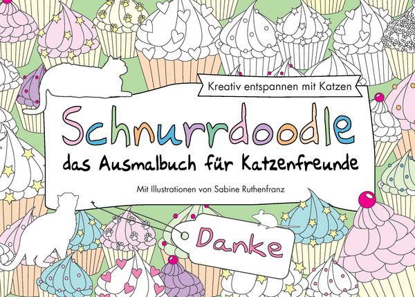 Schnurrdoodle - Danke - das Ausmalbuch für Katzenfreunde, Taschenbuch von Sabine Ruthenfranz, BoD – Books on Demand, 9783739209470
