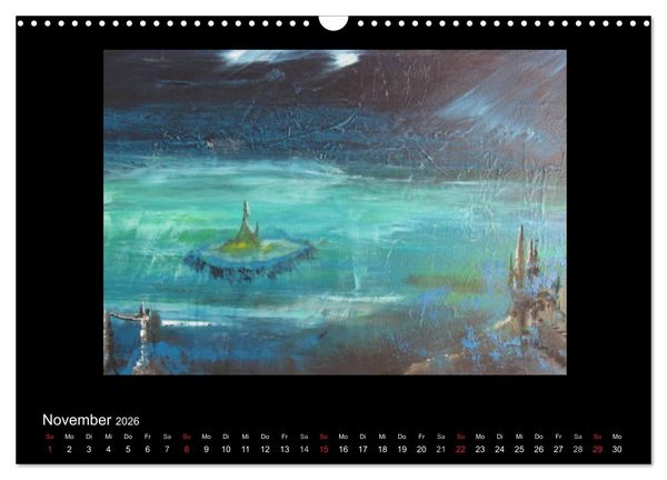 Produktbild: Kunstkalender von Michaela Nagel (Wandkalender 2026 DIN A3 quer), CALVENDO Monatskalender