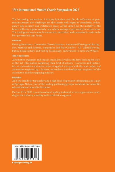 Produktbild: 13th International Munich Chassis Symposium 2022