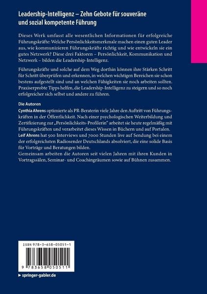 Produktbild: Leadership-Intelligenz - Zehn Gebote f&uuml;r souver&auml;ne und sozial kompetente F&uuml;hrung