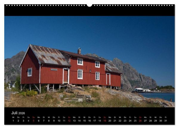 Produktbild: Sommer auf den Lofoten (hochwertiger Premium Wandkalender 2026 DIN A2 quer), Kunstdruck in Hochglanz