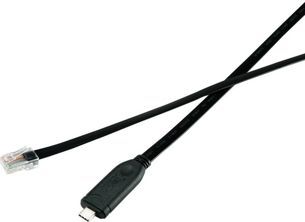 Produktbild: Renkforce USB-C&reg;, RJ45 Adapterkabel [1x USB-C&reg; Stecker - 1x RJ45-Stecker 8p8c] 1.80 m Schwarz
