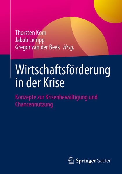 Produktbild: Wirtschaftsförderung in der Krise