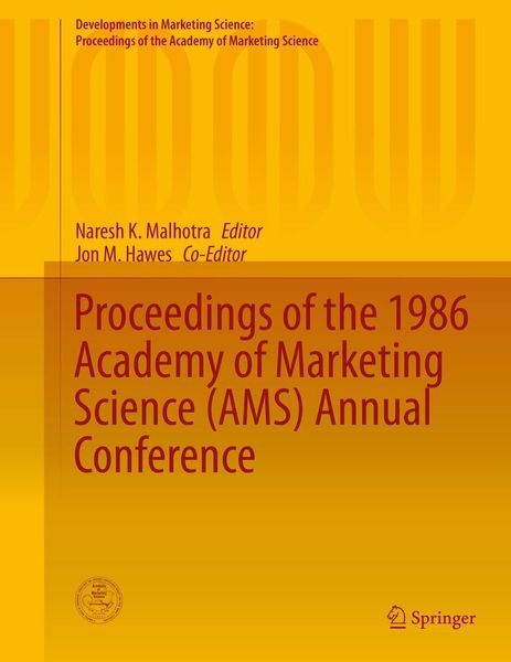 Produktbild: Proceedings of the 1986 Academy of Marketing Science (AMS) Annual Conference