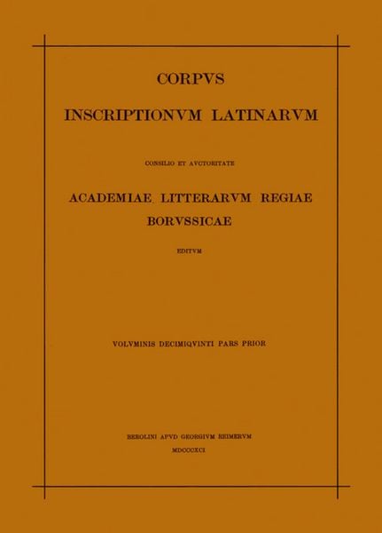 Produktbild: CORP INSCR LAT VOL 15 PARS 1 ND