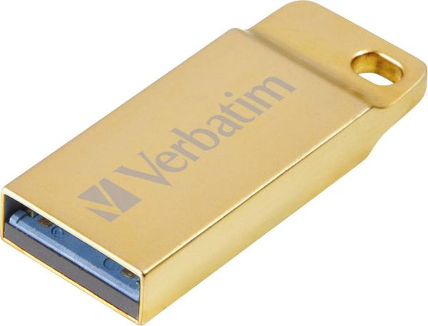 VERBATIM USB 3.0 Drive 16GB Metal Executive, gold