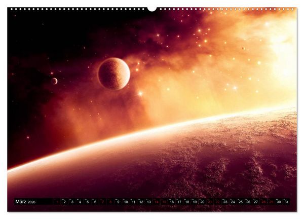 Produktbild: Sternenwelten (hochwertiger Premium Wandkalender 2026 DIN A2 quer), Kunstdruck in Hochglanz