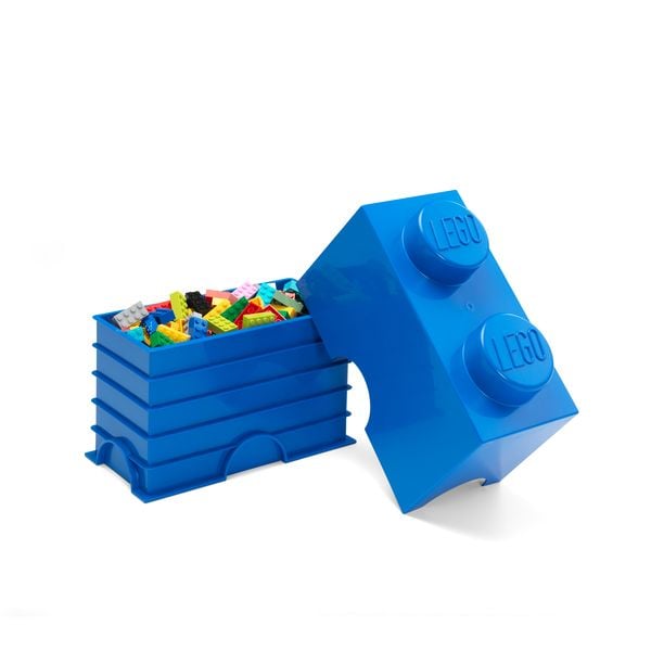 Produktbild: LEGO® Plastteam 400217310 - Aufbewahrungsbox, Blau, 2 Noppen