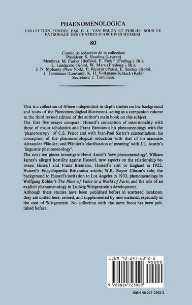 Produktbild: The Context of the Phenomenological Movement