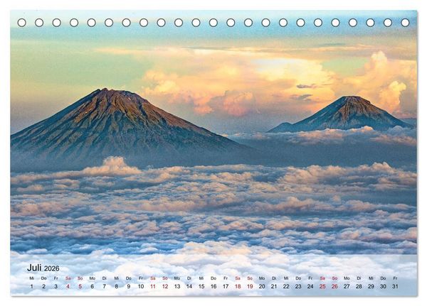 Produktbild: Magische Bergwelten der Erde (Tischkalender 2026 DIN A5 quer), CALVENDO Monatskalender