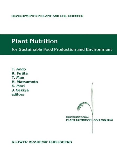 Produktbild: Plant Nutrition for Sustainable Food Production and Environment
