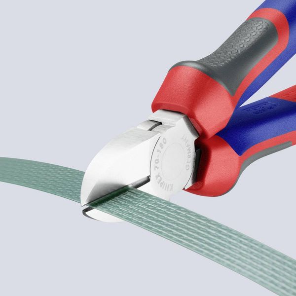Produktbild: Knipex 70 05 180 Werkstatt Seitenschneider mit Facette 180mm