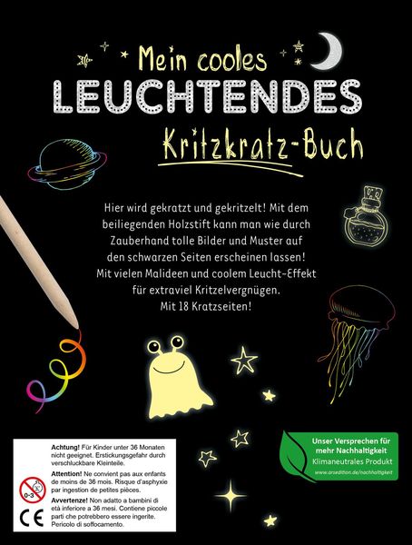 Produktbild: Mein cooles leuchtendes Kritzkratz-Buch