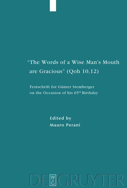 Produktbild: "The Words of a Wise Man's Mouth are Gracious" (Qoh 10,12)