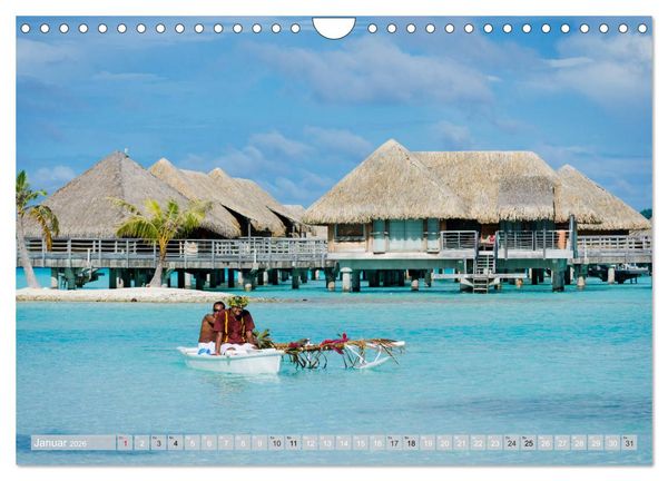 Produktbild: Bora Bora - Str&auml;nde und Landschaften (Wandkalender 2026 DIN A4 quer), CALVENDO Monatskalender