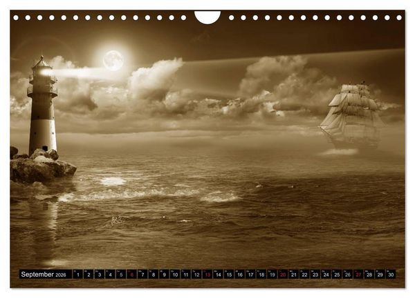 Produktbild: Nostalgie in Sepia (Wandkalender 2026 DIN A4 quer), CALVENDO Monatskalender