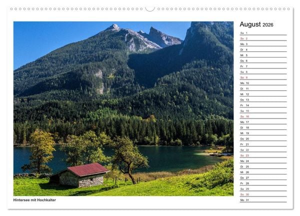 Produktbild: Servus im Bergsteigerdorf Ramsau (Wandkalender 2026 DIN A2 quer), CALVENDO Monatskalender