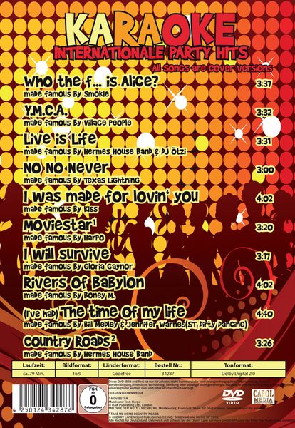 Produktbild: Karaoke - Internationale Party Hits