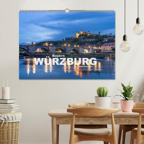 Produktbild: W&uuml;rzburg - Bayern (Wandkalender 2026 DIN A2 quer), CALVENDO Monatskalender